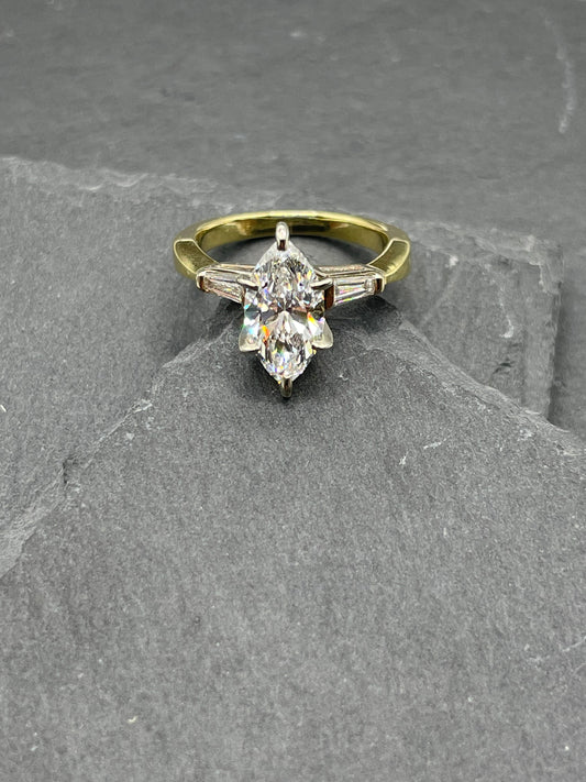 Sophia Marque Cut Lab Grown Diamond Ring